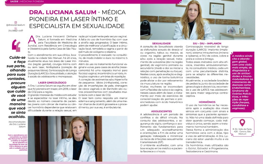 Revista QG: reportagem sobre o laser íntimo na região